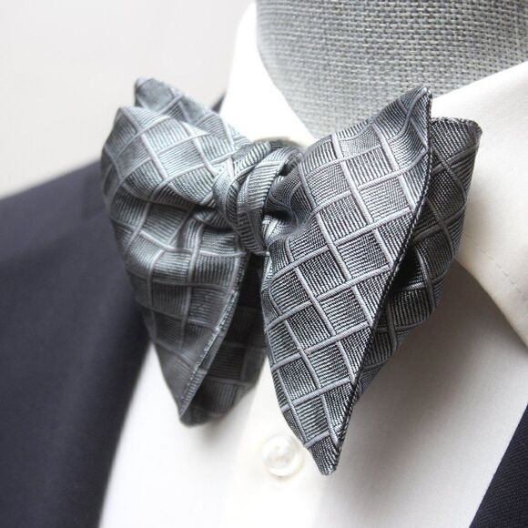 Men's Self tied Bow Tie Silk Bowtie big bow tie Butterfly Bow tie S566 - Picture 1 of 15